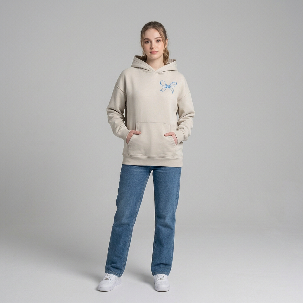 Snow Wash Fleece Oversize Hoodie